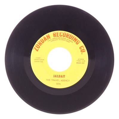 Lot 24 - THE TRAVEL AGENCY – JAILBAIT US ZORDAN RECORDING CO. 7” (802Z-107)