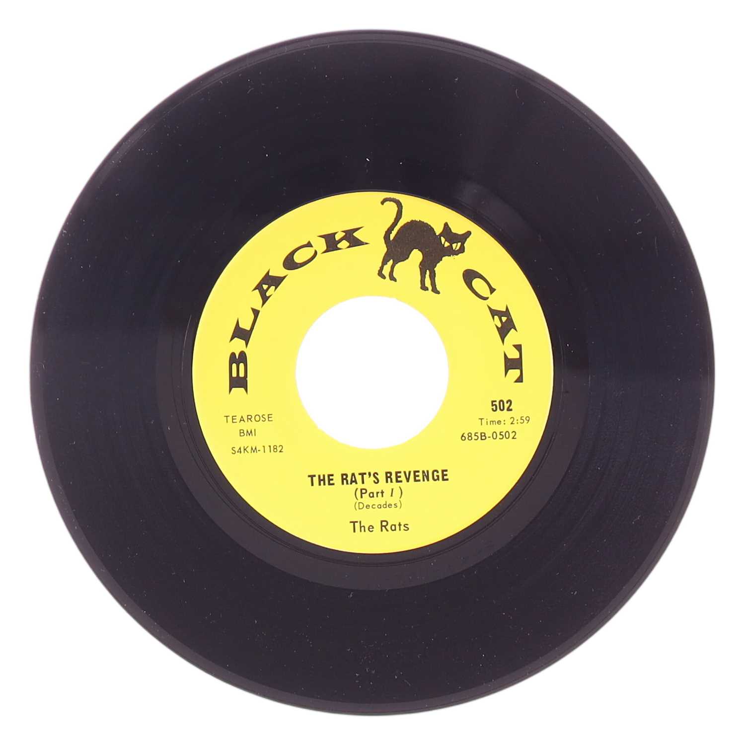 Lot 28 - THE RATS – THE RAT'S REVENGE (PART I) US BLACK CAT 7” (502)