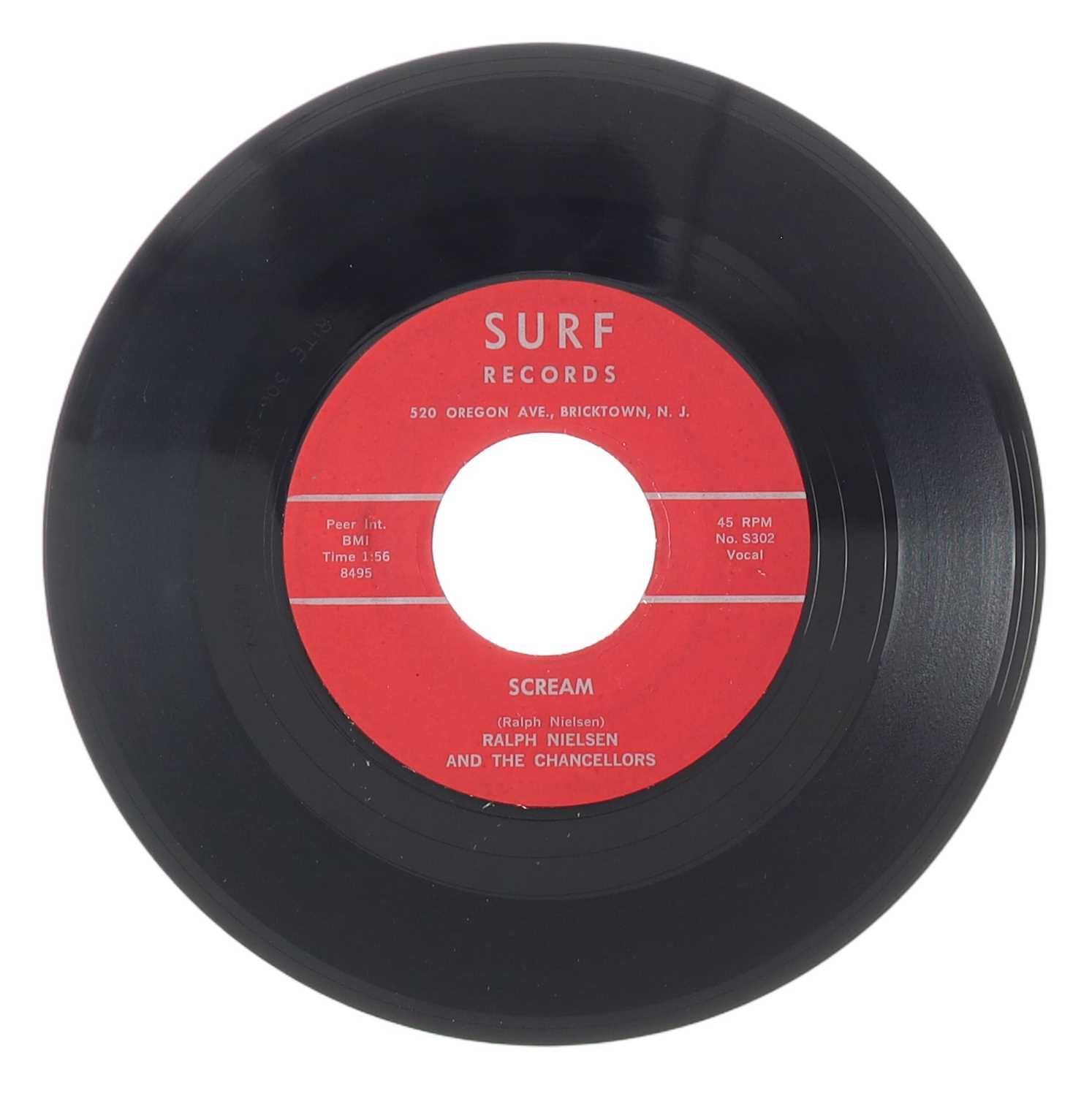 Lot 32 - RALPH NIELSEN AND THE CHANCELLORS – LITTLE DEMON US SURF RECORDS 7” (S301 / S302)