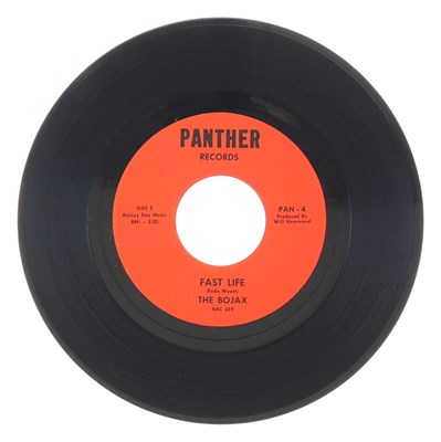 Lot 43 - THE BOJAX – DON'T LOOK BACK US PANTHER RECORDS 7” (PAN-4 / PAN-4A)