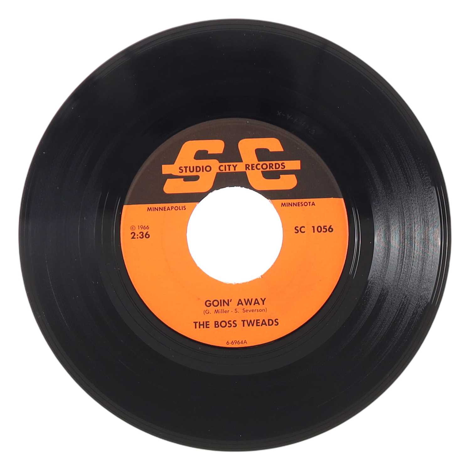 Lot 46 - THE BOSS TWEADS – GOIN' AWAY US STUDIO CITY RECORDS 7” (SC 1056)