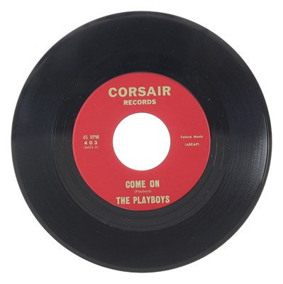 Lot 61 - THE PLAYBOYS – COME ON US CORSAIR RECORDS 7” (403)