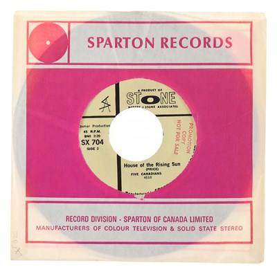 Lot 136 - FIVE CANADIANS – NEVER ALONE CANADIAN STONE 7” DEMO (SX 704)