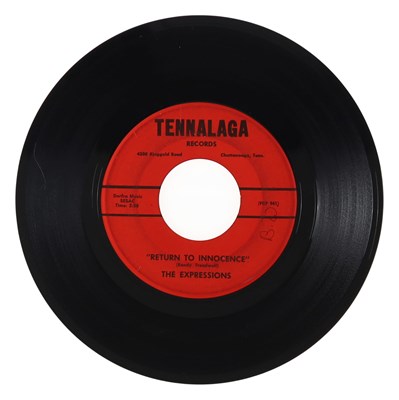 Lot 186 - THE EXPRESSIONS – RETURN TO INNOCENCE US TENNALAGA RECORDS 7” (PRP 941 / PRP 942)