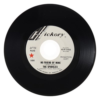 Lot 192 - THE SPARKLES – NO FRIEND OF MINE US HICKORY 7” DEMO (45-P-1443)