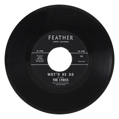 Lot 229 - THE LYRICS – WHY'D HE GO US FEATHER 7” (101)