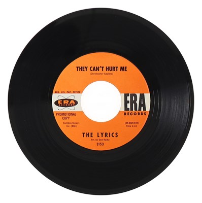 Lot 230 - THE LYRICS – THEY CAN'T HURT ME US ERA RECORDS 7” DEMO (3153)