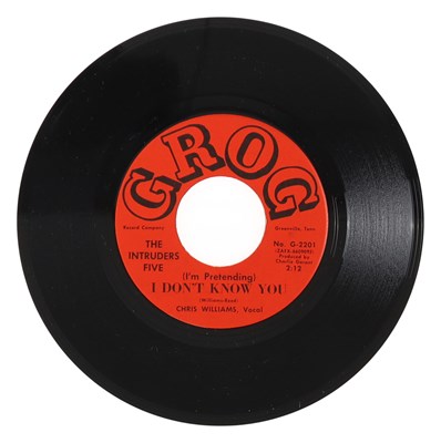 Lot 232 - THE INTRUDERS FIVE – (I'M PRETENDING) I DON'T KNOW YOU US GROG 7” (G-2201)
