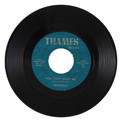 Lot 244 - MONTELLS – YOU CAN'T MAKE ME US THAMES RECORDS 7” (M-102)