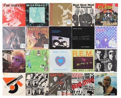 Lot 896 - PUNK INDIE WAVE & COOL POP 7" COLLECTION - THE SMITHS, REM, THE CLASH, THE POLICE