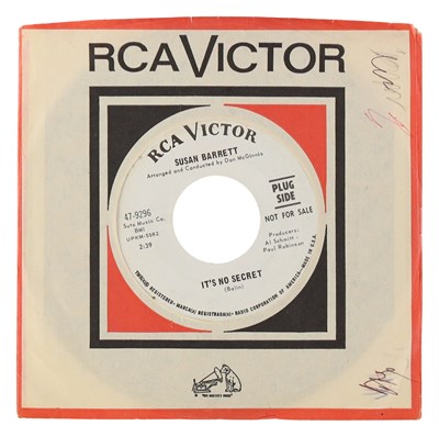 Lot 1 - SUSAN BARRETT – WHAT'S IT GONNA BE C/W IT'S NO SECRET US RCA VICTOR 7” DEMO (47-9296)