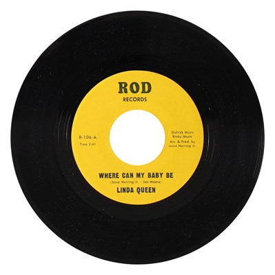 Lot 6 - LINDA QUEEN – I FEEL THE PAIN C/W WHERE CAN MY BABY BE US ROD RECORDS 7” (R-106)