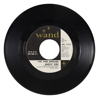 Lot 7 - WALLY COX – THIS MAN US WAND 7” DEMO (WND 11233)