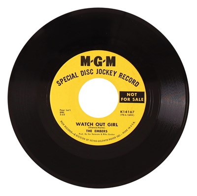 Lot 9 - THE EMBERS – WATCH OUT GIRL US M-G-M 7” (K14167)