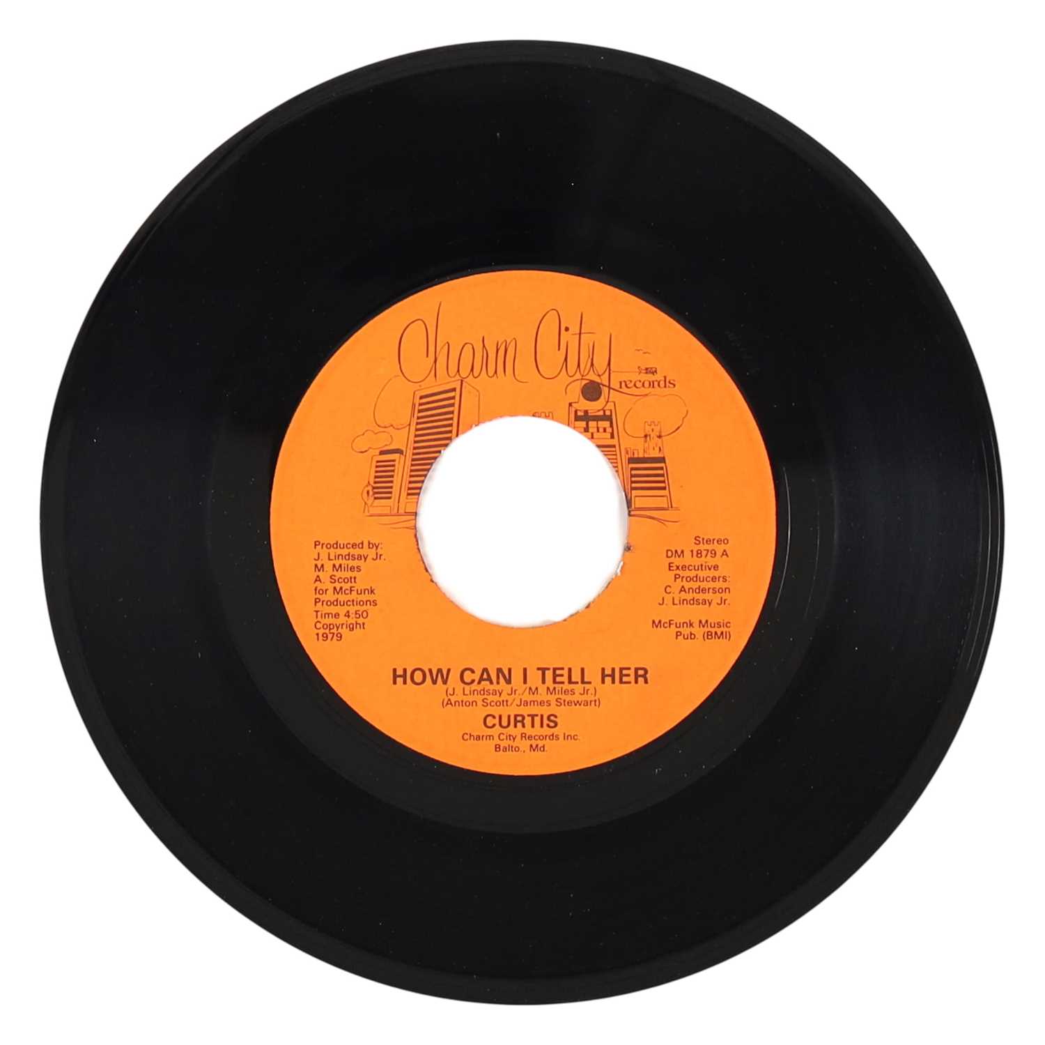 Lot 12 - CURTIS – HOW CAN I TELL HER US CHARM CITY 7” (DM 1879)