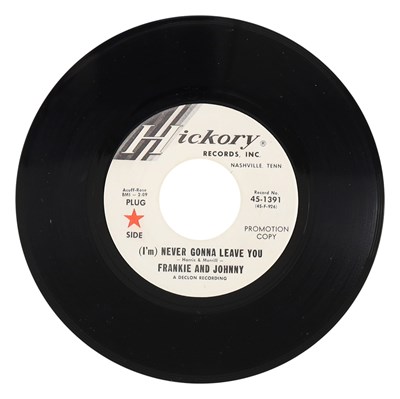 Lot 15 - FRANKIE AND JOHNNY – I'LL HOLD YOU C/W (I'M) NEVER GONNA LEAVE YOU 7” PROMO (45-1391)