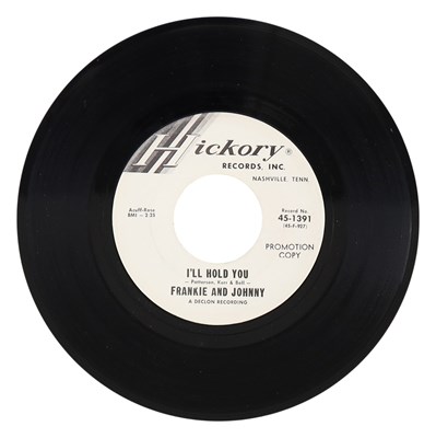 Lot 15 - FRANKIE AND JOHNNY – I'LL HOLD YOU C/W (I'M) NEVER GONNA LEAVE YOU 7” PROMO (45-1391)