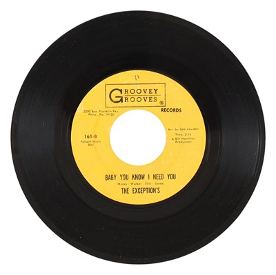 Lot 16 - THE EXCEPTION'S – THE LOOK IN HER EYES US GROOVEY GROOVES 7” (161)