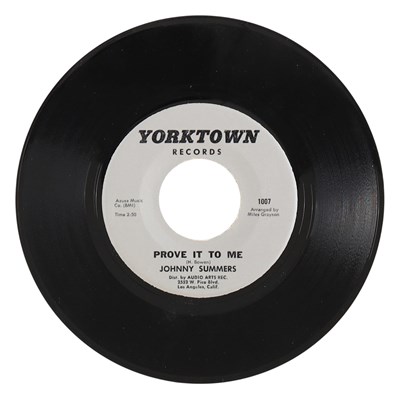 Lot 18 - JOHNNY SUMMERS – I'M STILL YOURS C/W PROVE IT TO ME US YORKTOWN RECORDS 7” (1007 / 1008)