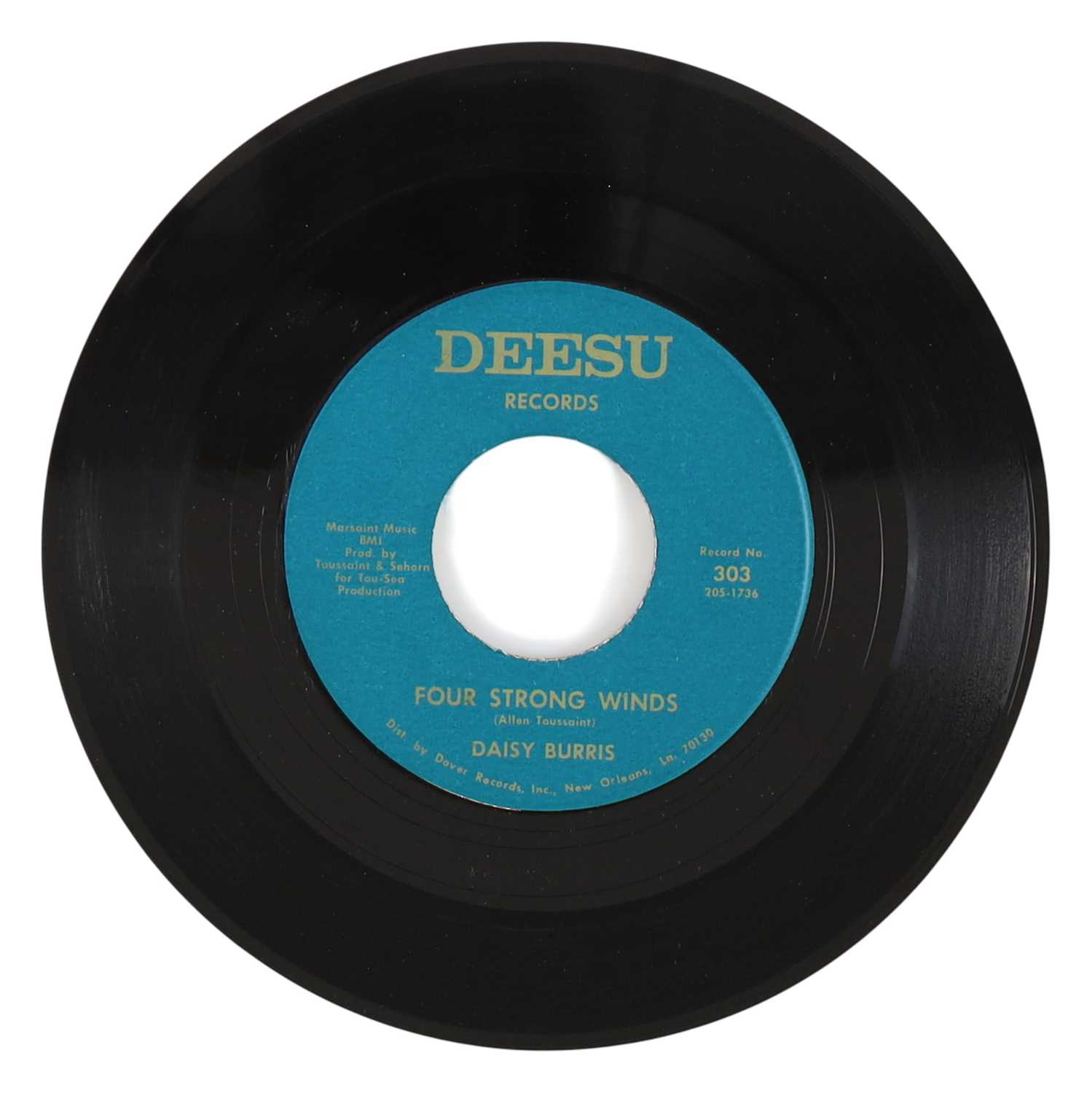 Lot 21 - DAISY BURRIS – FOUR STRONG WINDS US DEESU RECORDS 7” (303)