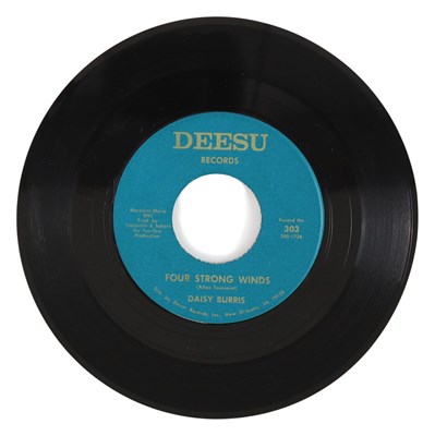 Lot 21 - DAISY BURRIS – FOUR STRONG WINDS US DEESU RECORDS 7” (303)