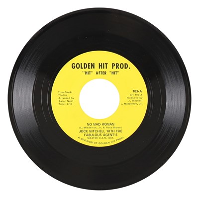 Lot 22 - JOCK MITCHELL WITH THE FABULOUS AGENT'S – NO MAD WOMAN US GOLDEN HIT PROD. 7” (103)
