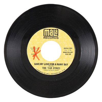 Lot 25 - THE VAN DYKES – SAVE MY LOVE FOR A RAINY DAY US MALA 7” DEMO (MALA 584)