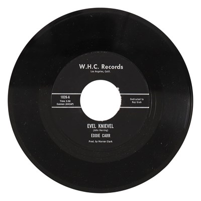 Lot 28 - EDDIE CARR – YOUR LOVE IS INDESCRIBABLY DELICIOUS C/W EVEL KNIEVEL US W.H.C. RECORDS 7” (1026)