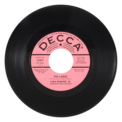 Lot 30 - LADA EDMUND, JR. – THE LARUE US DECCA 7” DEMO (32007)
