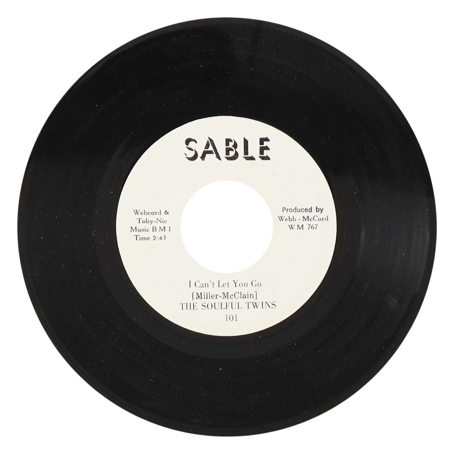 Lot 33 - THE SOULFUL TWINS – I CAN'T LET YOU GO US SABLE 7” (101)