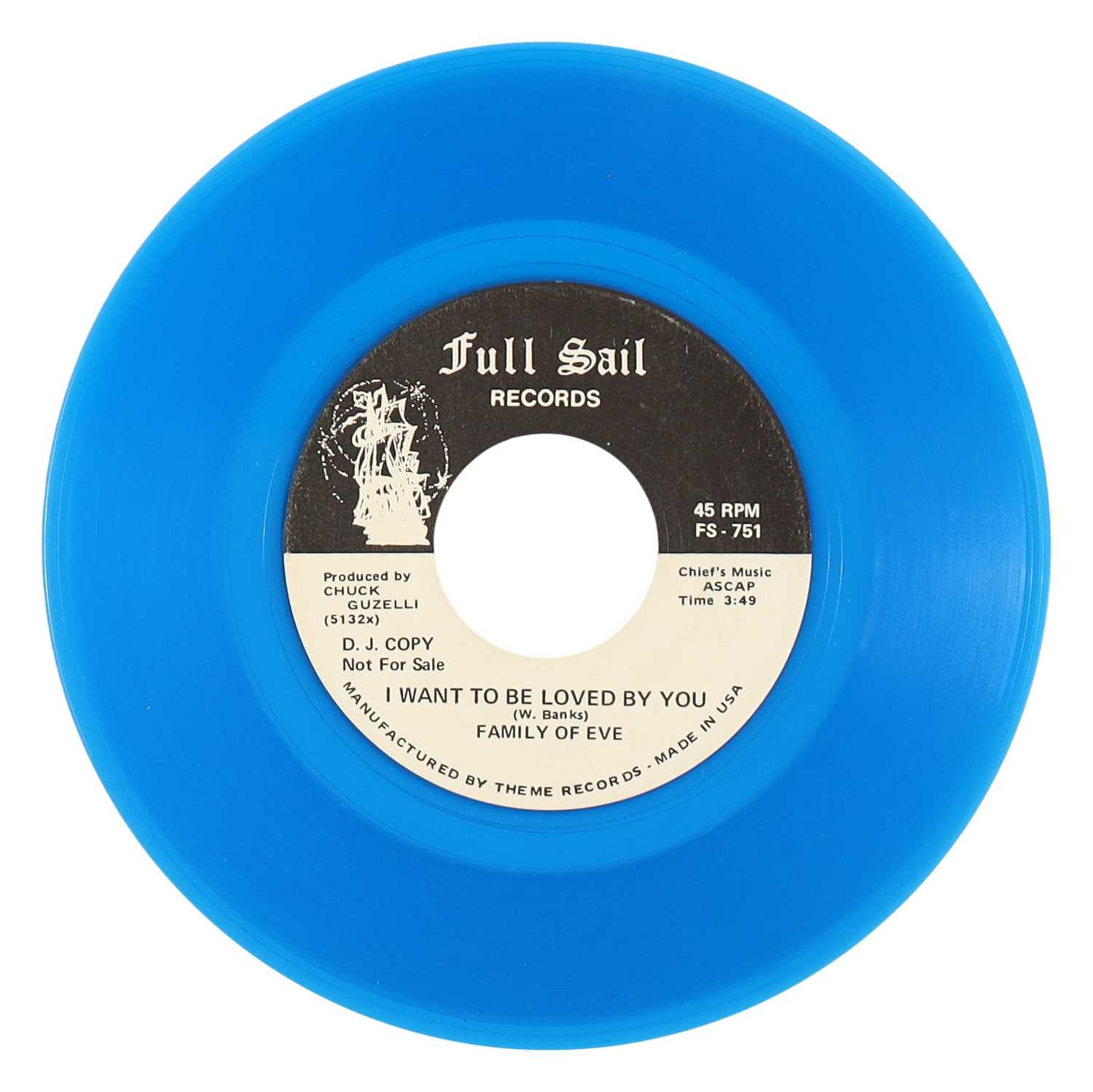 Lot 38 - FAMILY OF EVE – I WANT TO BE LOVED BY YOU US FULL SAIL 7” DEMO (FS-751)