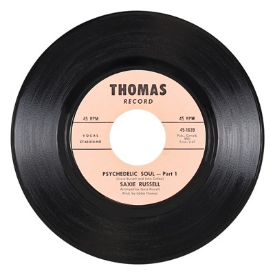 Lot 41 - SAXIE RUSSELL – PSYCHEDELIC SOUL - PART 1 US THOMAS RECORD 7” (45-1639)