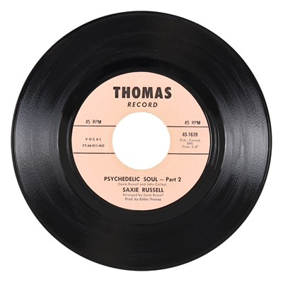 Lot 41 - SAXIE RUSSELL – PSYCHEDELIC SOUL - PART 1 US THOMAS RECORD 7” (45-1639)