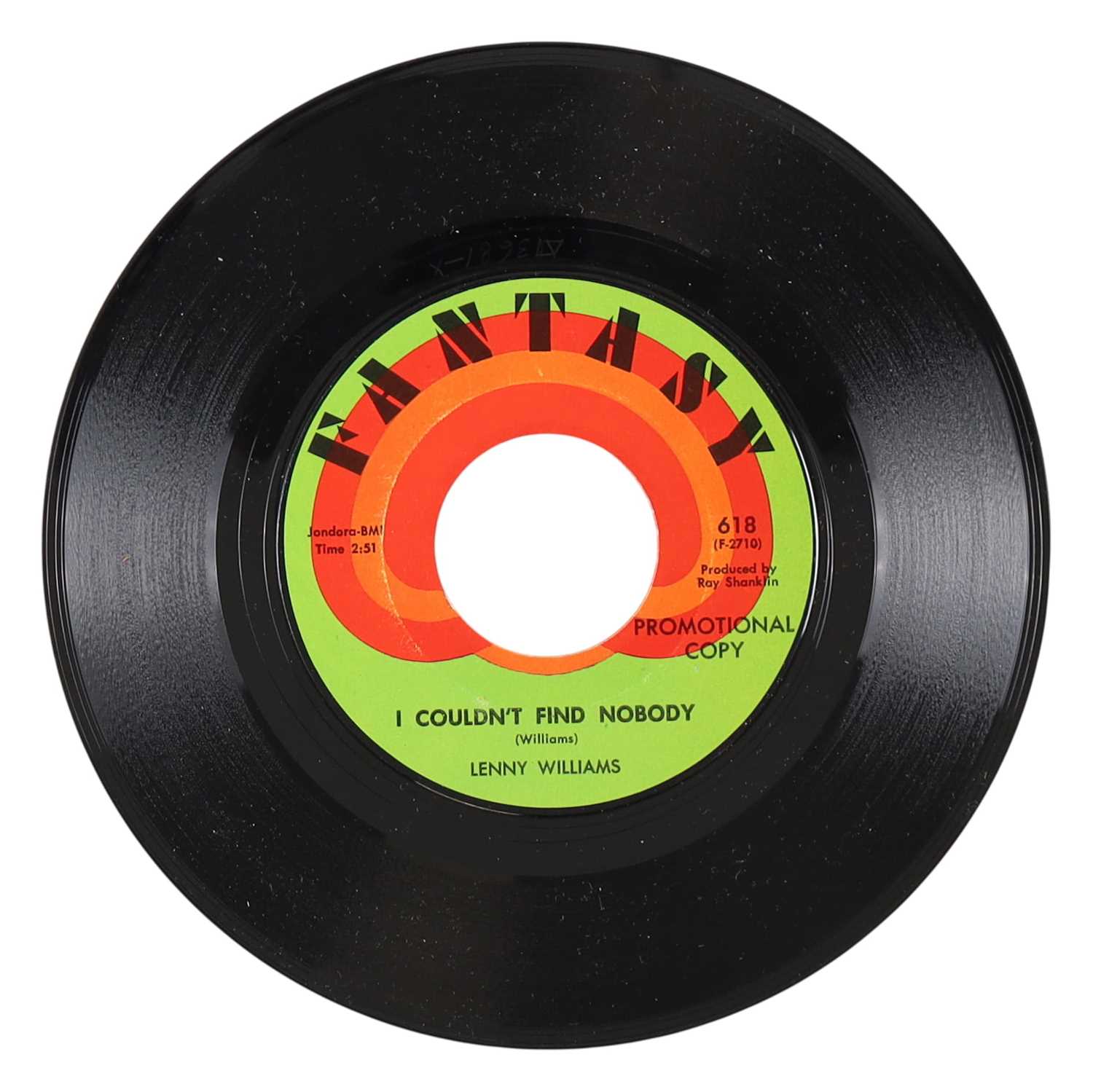 Lot 43 - LENNY WILLIAMS – I COULDN'T FIND NOBODY US FANTASY 7” DEMO (618)