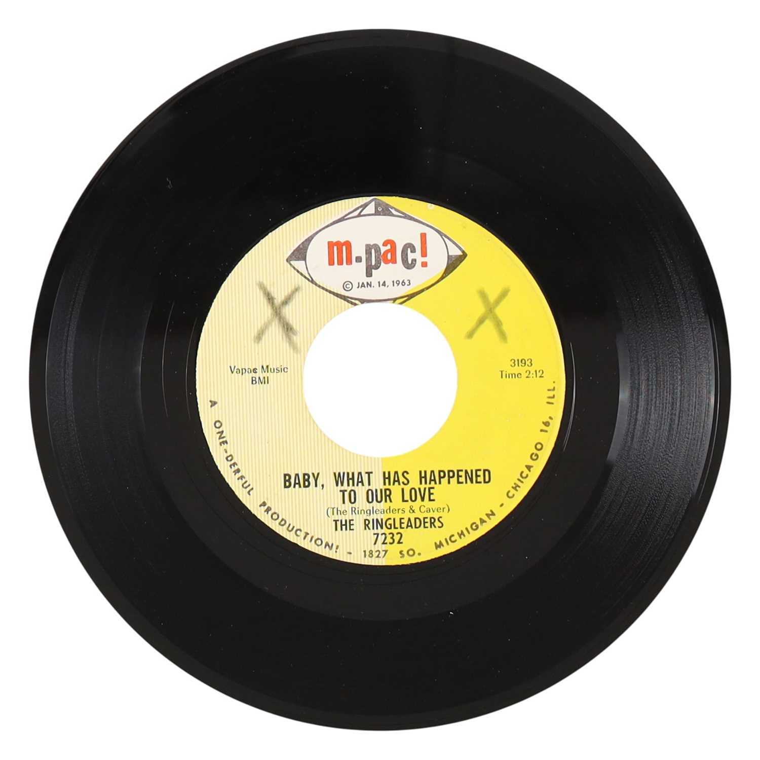 Lot 45 - THE RINGLEADERS – BABY, WHAT HAS HAPPENED TO OUR LOVE US M.PAC! 7” (7232)