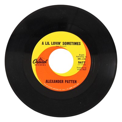 Lot 49 - ALEXANDER PATTEN – A L'IL LOVIN' SOMETIMES C/W NO MORE DREAMS US CAPITOL RECORDS 7” (5677)