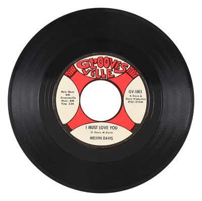 Lot 142 - MELVIN DAVIS – I MUST LOVE YOU US GROOVESVILLE 7” DEMO (GV-1003)