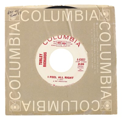Lot 144 - TURLEY RICHARDS – I FEEL ALL RIGHT US COLUMBIA 7” DEMO (4-43837)