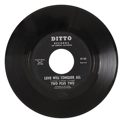 Lot 149 - TWO PLUS TWO – LOVE WILL CONQUER ALL C/W HIGH RISE US DITTO RECORDS 7” (DT-101/DT-102)