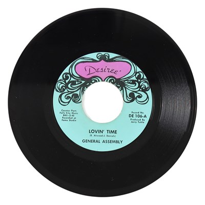 Lot 157 - GENERAL ASSEMBLY – SENSATION MIND C/W LOVIN' TIME US DESIREE' 7” (DE 106)