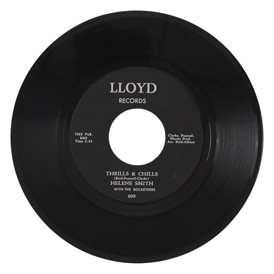 Lot 163 - HELENE SMITH WITH THE ROCKETEERS – THRILLS & CHILLS US LLOYD RECORDS 7” DEMO (009)