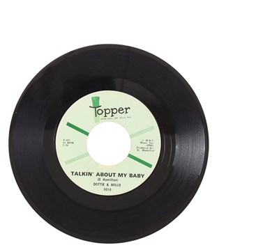 Lot 167 - DOTTIE & MILLIE – TALKIN' ABOUT MY BABY US TOPPER 7” DEMO (1014)
