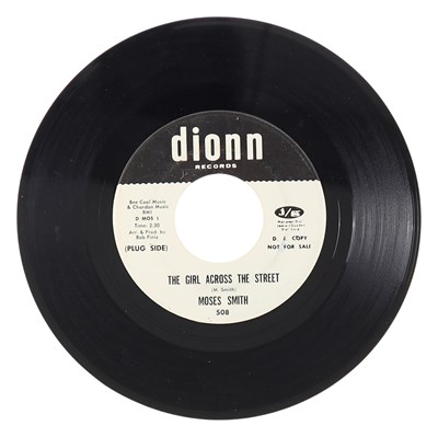 Lot 169 - MOSES SMITH – THE GIRL ACROSS THE STREET US DIONN 7” DEMO (508)