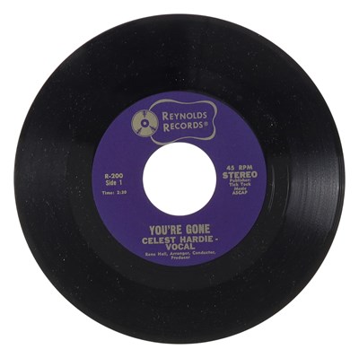 Lot 189 - CELEST HARDIE – YOU'RE GONE US REYNOLDS RECORDS 7” DEMO (R-200)