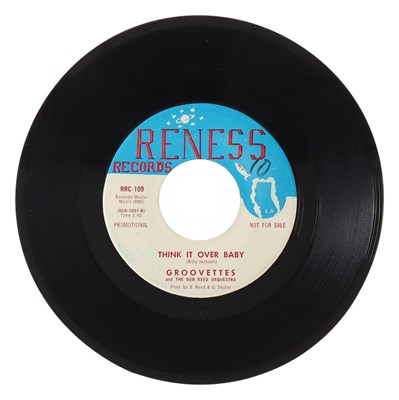 Lot 193 - GROOVETTES AND THE BOB REED ORQUESTRA – THINK IT OVER BABY 7” PROMO (RRC-109)