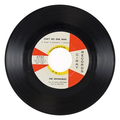 Lot 264 - THE INVINCIBLES – CAN'T NO ONE MAN C/W WONDERS OF LOVE US CIRAY RECORDS 7” (6702)