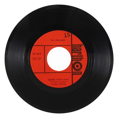 Lot 275 - THE PRELUDES – DEEPER THAN THAT C/W SHIGGY DIGGY US HARTHON 7” (PR-140)