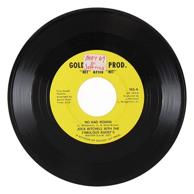 Lot 281 - JOCK MITCHELL WITH THE FABULOUS AGENT'S – NO MAD WOMAN US GOLDEN HIT PROD. 7” (103)