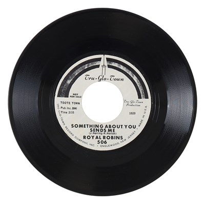Lot 294 - ROYAL ROBINS – SOMETHING ABOUT YOU SENDS ME C/W ROLLER COASTER US TRU-GLO-TOWN 7” DEMO (506)
