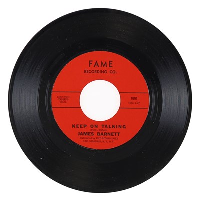 Lot 304 - JAMES BARNETT – KEEP ON TALKING US FAME RECORDING CO. 7” (1001)